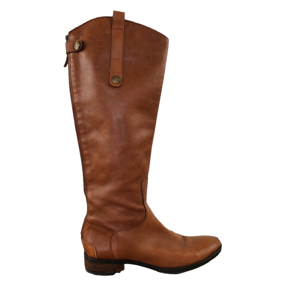 LAST CHANCE OFF* Sam Edelman Riding Equestrian Leather Knee High Boots Sz 7M - Picture 4 of 14